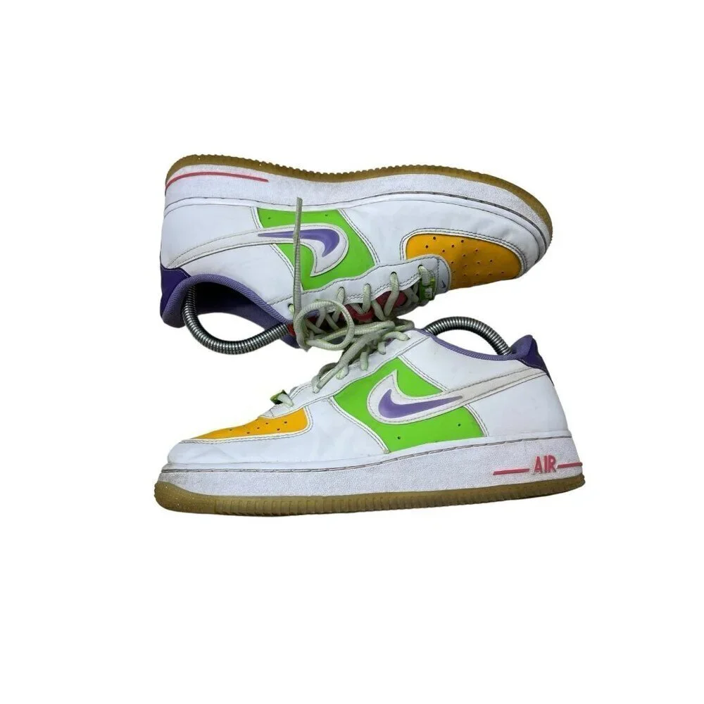 Nike Air Force 1 LV8 (GS) Shoes White Space Purple Style FD1035 100 Size 7Y